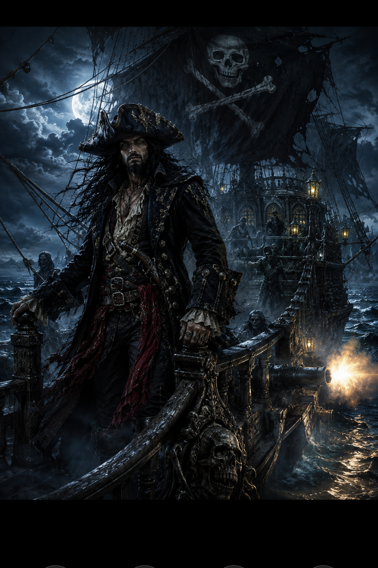 Beneath the Moon's Grim Visage