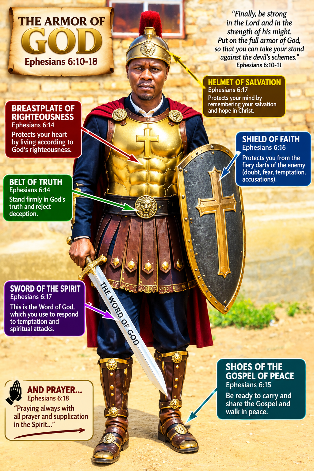 THE ARMOR OF GOD 
Publisher: Byabashaija Micheal
Tel +256775321116